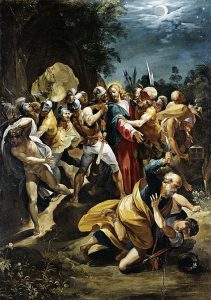 Peter denies Jesus