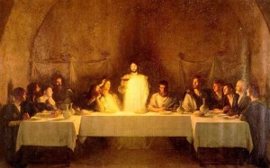 The Apostle John and Jesus at the Last Supper