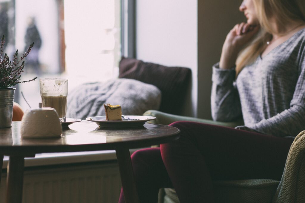 coffee, cake, couch