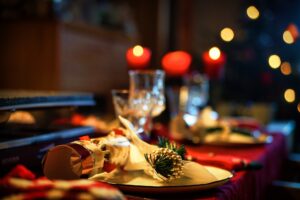 Christmas table setting