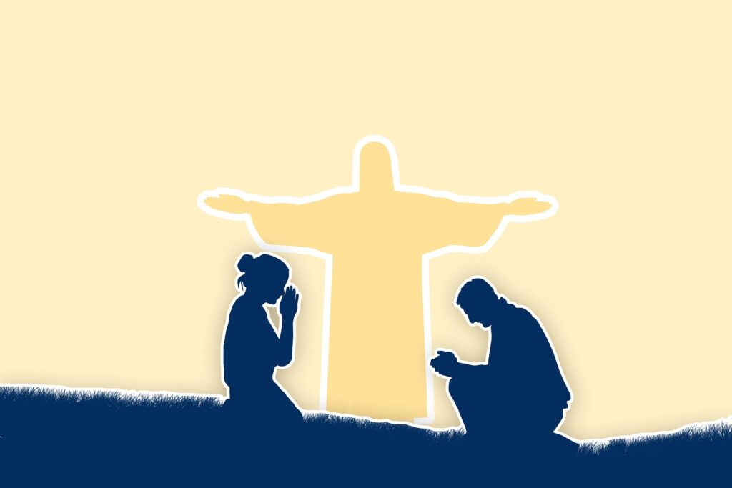 at the cross