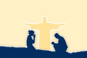 at the cross