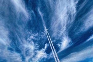plane in sky