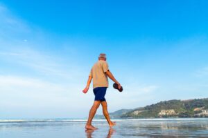 man on beach